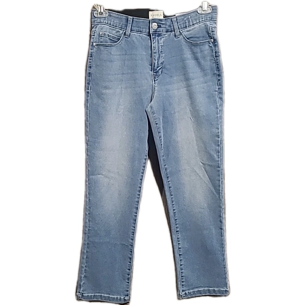 Angels Forever Young Everluxe Lift Straight Ankle Jeans 10/30 x 25 Light Wash
